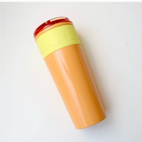 Starbucks Limited Edition SS Insulated Tumbler 16 Oz Orange & Yellow-NWT - Picture 2 of 6